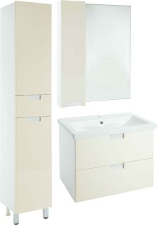 Зеркало-шкаф Bellezza Пегас 70см левый бежевый 00000008045